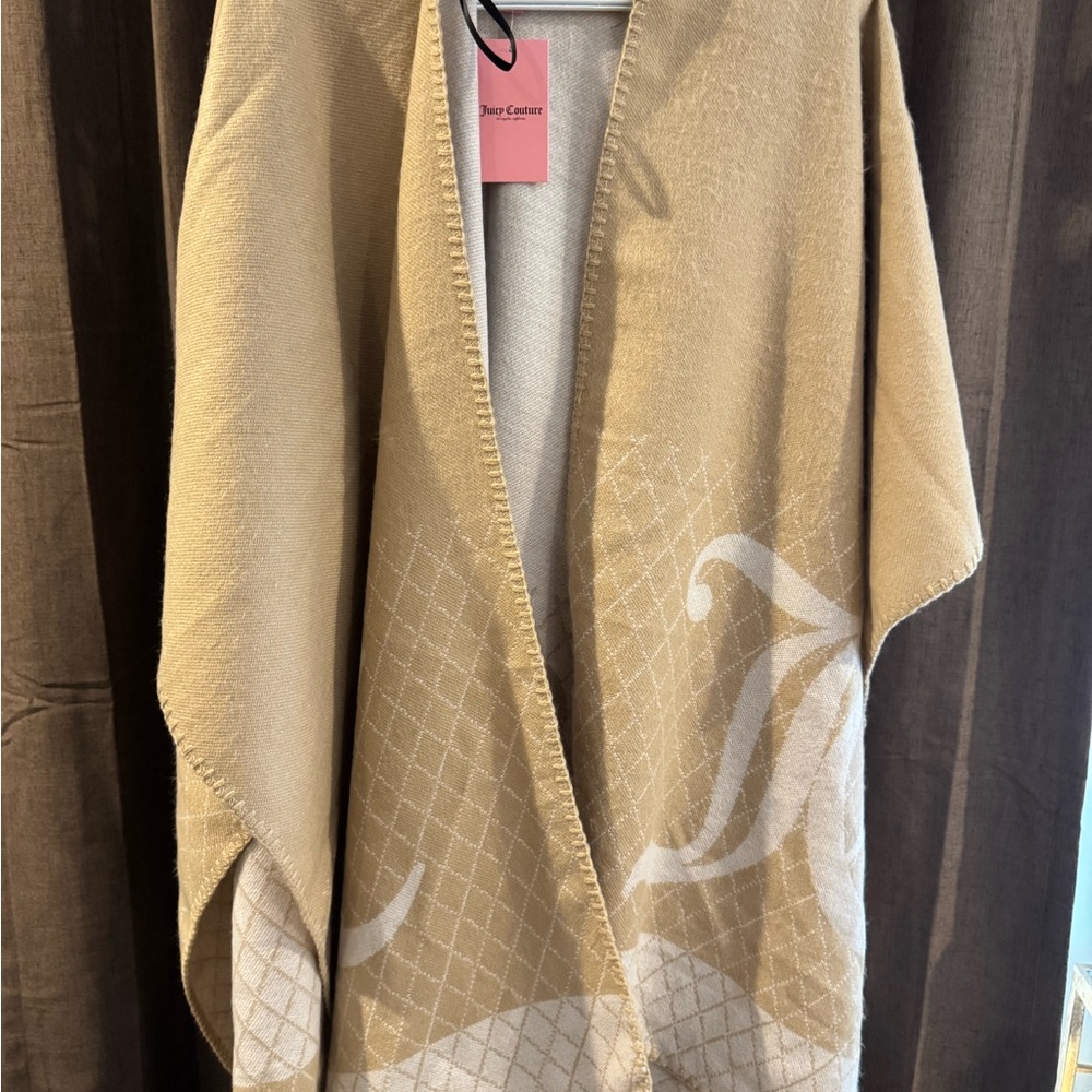 Juicy Couture Beige Cape with Ivory Accents